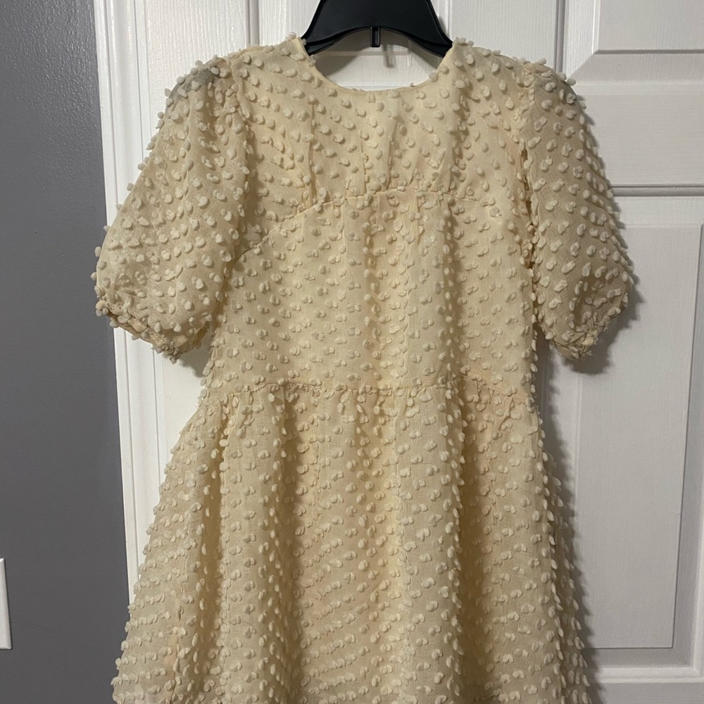 Zara Charming Cream Kids Dress